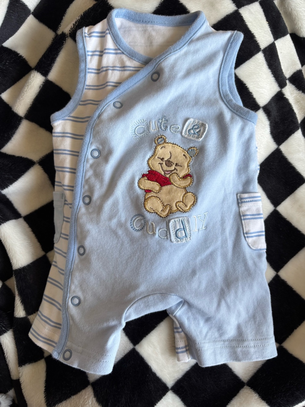 Newborn Winnie the Pooh summer romper